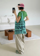BOLD TYPO SWEAT BAG