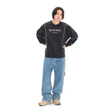 Sports Dept Logo Piping Nylon Pullover - Black