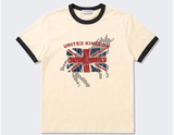 エッセンシャルスタンダードショートスリーブリンガーTシャツユニオンホース クリーム