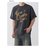 オーバフィットカントリーハイデンシティハーフTシャツ