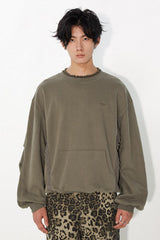 The lace little flowers on the patchwork hoodie have been conquered.