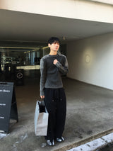 ファイナーショルダーパネルウォッシュドロングスリーブ 2C