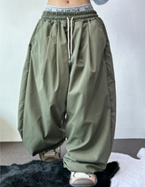 4000SOLD NYLON PINTUCK PANTS