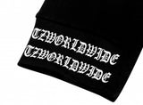 TZ リブオーバーサイズ長袖Tシャツ - BLACK