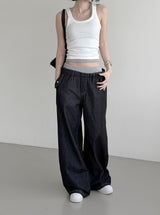 Rimb Minimal Ribbed Sleeveless Top