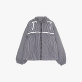 LACE STRING CHECK WINDBREAKER