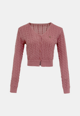 Lauren Cable Crop Cardigan