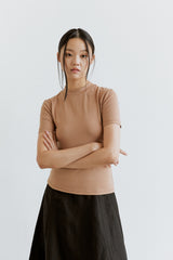 back label slim t-shirt