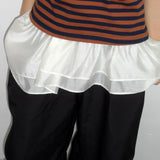 Unbalanced Ruffle Bustier - 2colors