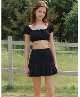 Chloe Top and Bottom Set Black