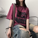 Loop Oversized Fit Short-Sleeved T-shirt