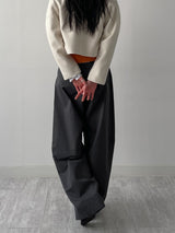 Varnish Cotton Wide Pants