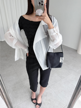 wave wrinkle top (3color)