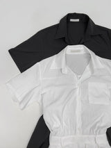 [Belt SET] ロミ カラー プリーツ ミニワンピース