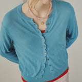 Signature Wave Linen Cardigan