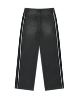 Two tone Panel Jean/Black