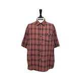 DarkPink Short Sleeve Check Shirt