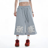ENOE Patch Sweat Bermuda Pants - GREY