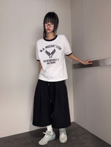 Buggy Ringer Letter Tattoo Oversized T-Shirt 3color