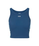 8287 Logo Crop Tank Top (Blue)