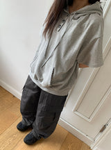 ツカミカーゴナイロンパラシュートバンディングパンツ