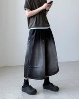 Upi Studded Bermuda Denim
