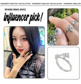 [Silver] オープンリング (Choose One of 11 types) (Random Gift Additional)