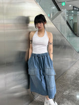 halter sleeveless t