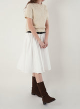 Button midi skirt