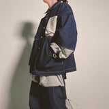 reverse Terry Pocket Denim Jacket_blue