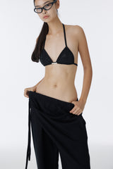 CUBIC SWEAT BIKINI TOP (BLACK)