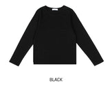 [U-BASIC] シルケットラウンドコットンロングスリーブ