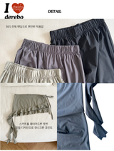 cool frill layered skirt bendable pants