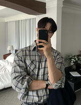  Glife S Daily Overfit Check Long Sleeve Shirt