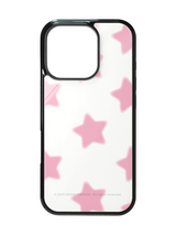 PINK star flutter magsafe glass case