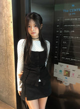 トアドットホルターネックボートネック長袖Tシャツ
