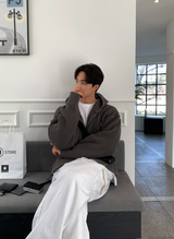 Cant Hachi Warm Knit Hooded Zip-Up