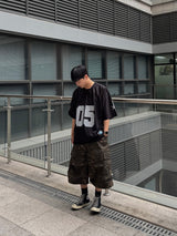 camo cargo cotton shorts