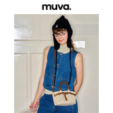 muva.キャンバス ダンプリング シェイプ バッグ 2WAY ミニハンドバッグ