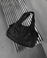 Miv Cracked Leather Shoulder Bag