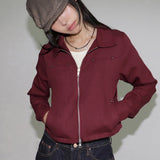[MADE] Nicho Rivet Stud Collar Two Way Cotton Zip-Up