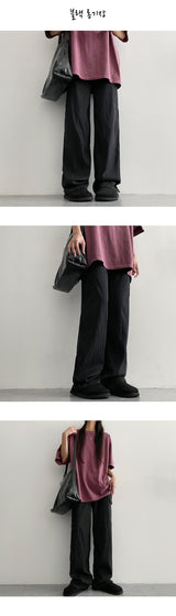 [Short, Basic, Long] [S-2XL] Hantam サマースパンデックスワイドカーゴデニムパンツ