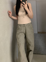 Erica Flower Ribbed Sleeveless