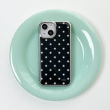 dot epoxy silver bumper case(black)