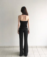 keep silver stud halter top
