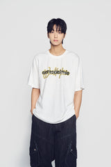 24FW LAYER WORLDTOUR LOGO SHORT SLEEVE T-SHIRT CREAM