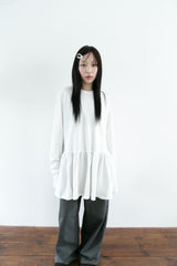shirring layered cotton ops(3colors)