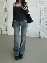 Laura Lace Off-Shoulder T-Shirt (3 colors)