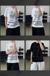 コーラルレタリングショートスリーブTシャツ