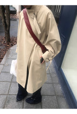 ハイエンドワイドロングトレンチコート